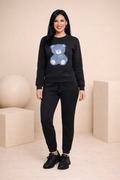 MAVEEN Denim Teddy Sweatshirt