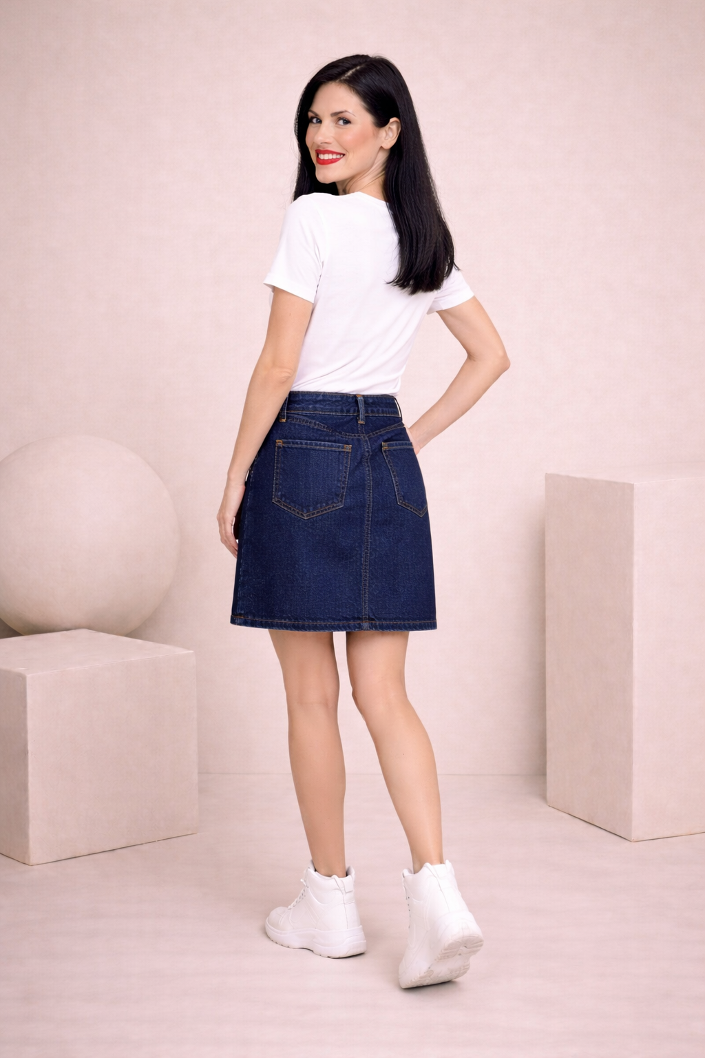 MAVEEN Classic Denim Skirt