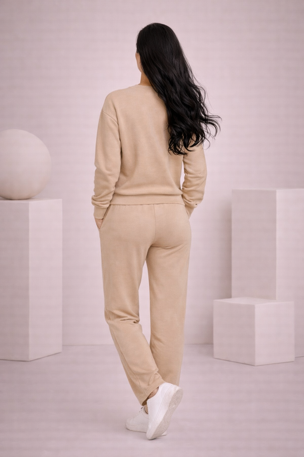 MAVEEN Comfort Fit Pants Beige