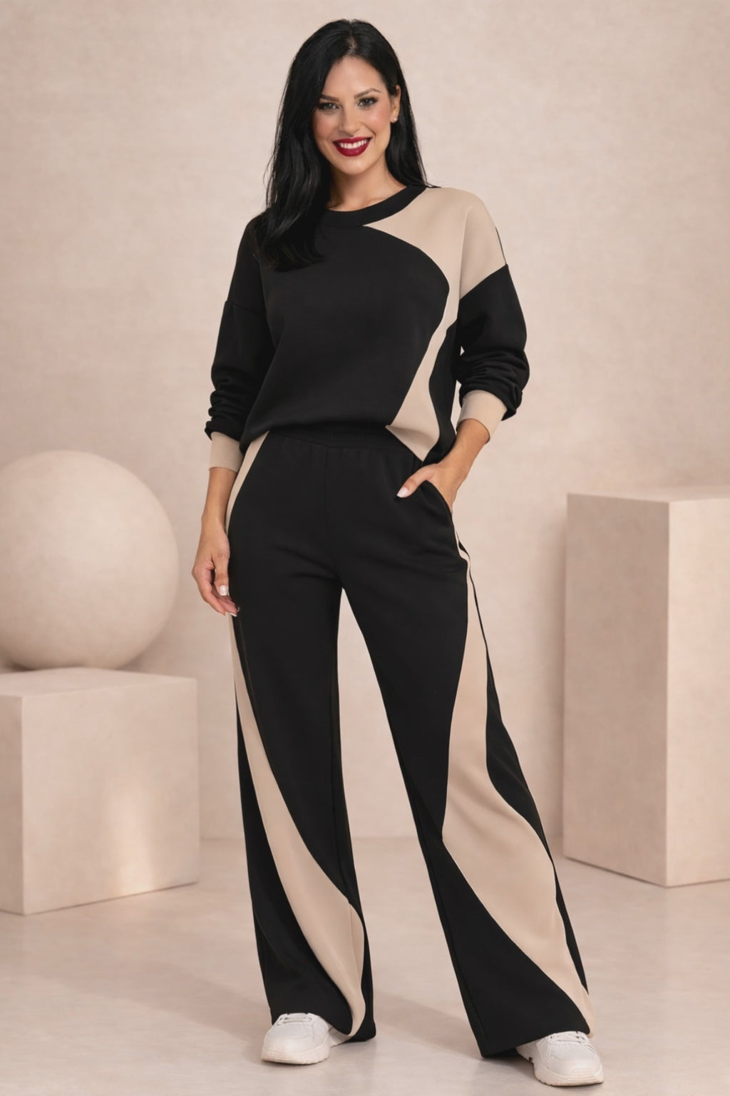 MAVEEN Curve Set – Black & Beige