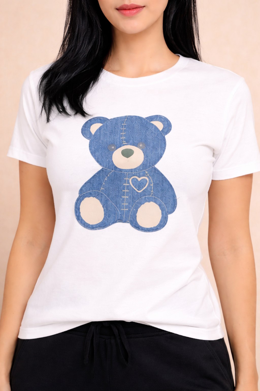 MAVEEN Denim Teddy T-Shirt